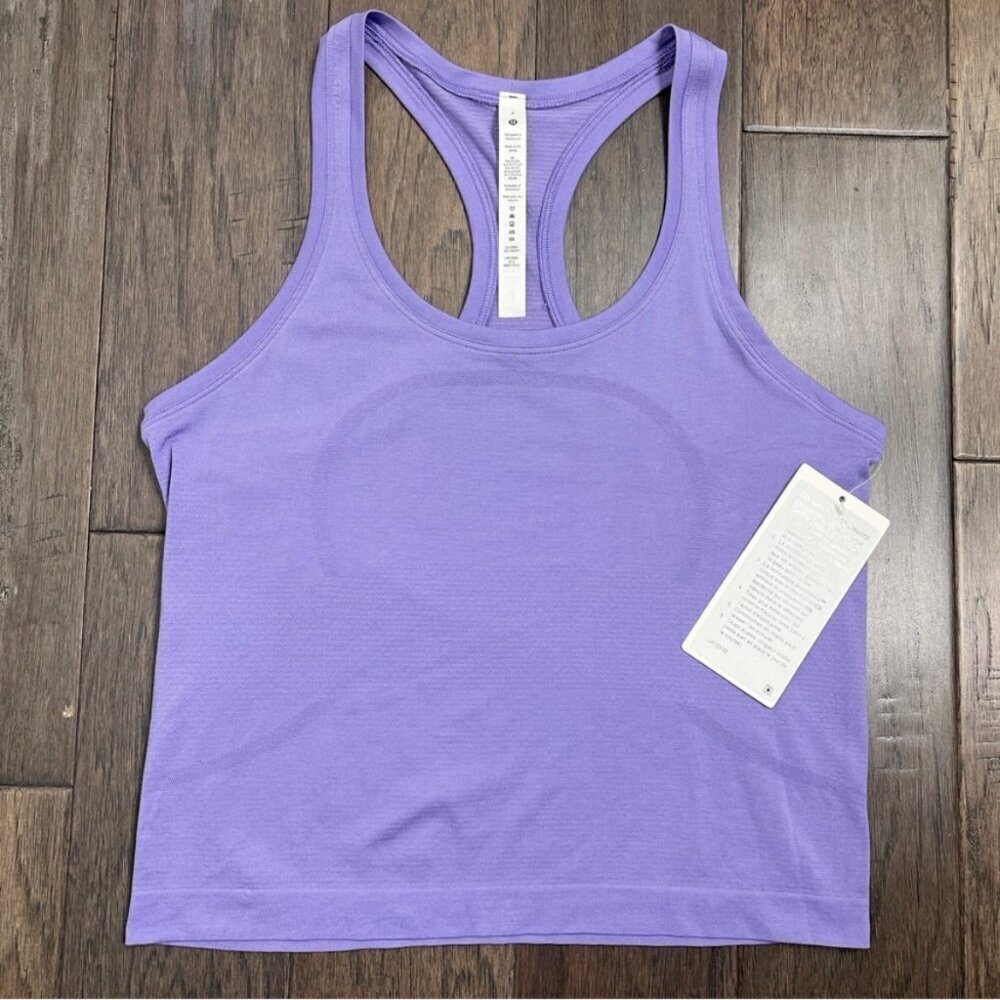 Lululemon Swiftly Tech Racerback Tank Top 2.0 *Race Length Dark Lavender NWT